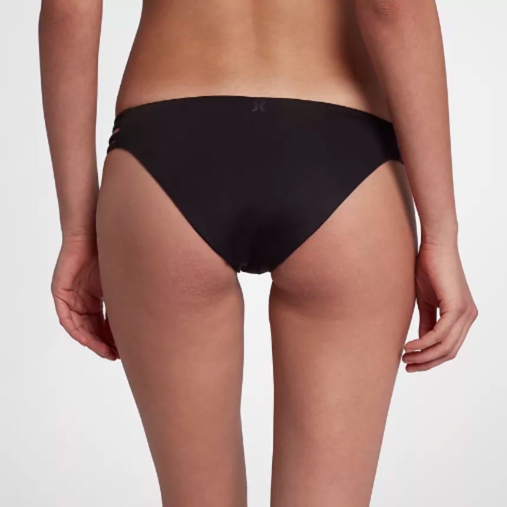 Hurley Quick Dry Max Surf Bikini Bottom - Black - Picture 5 of 7